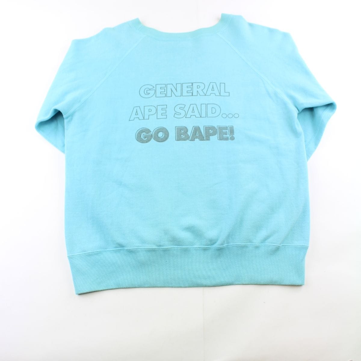 Bape baby Milo Generals Helmet Logo Crewneck Blue - SaruGeneral