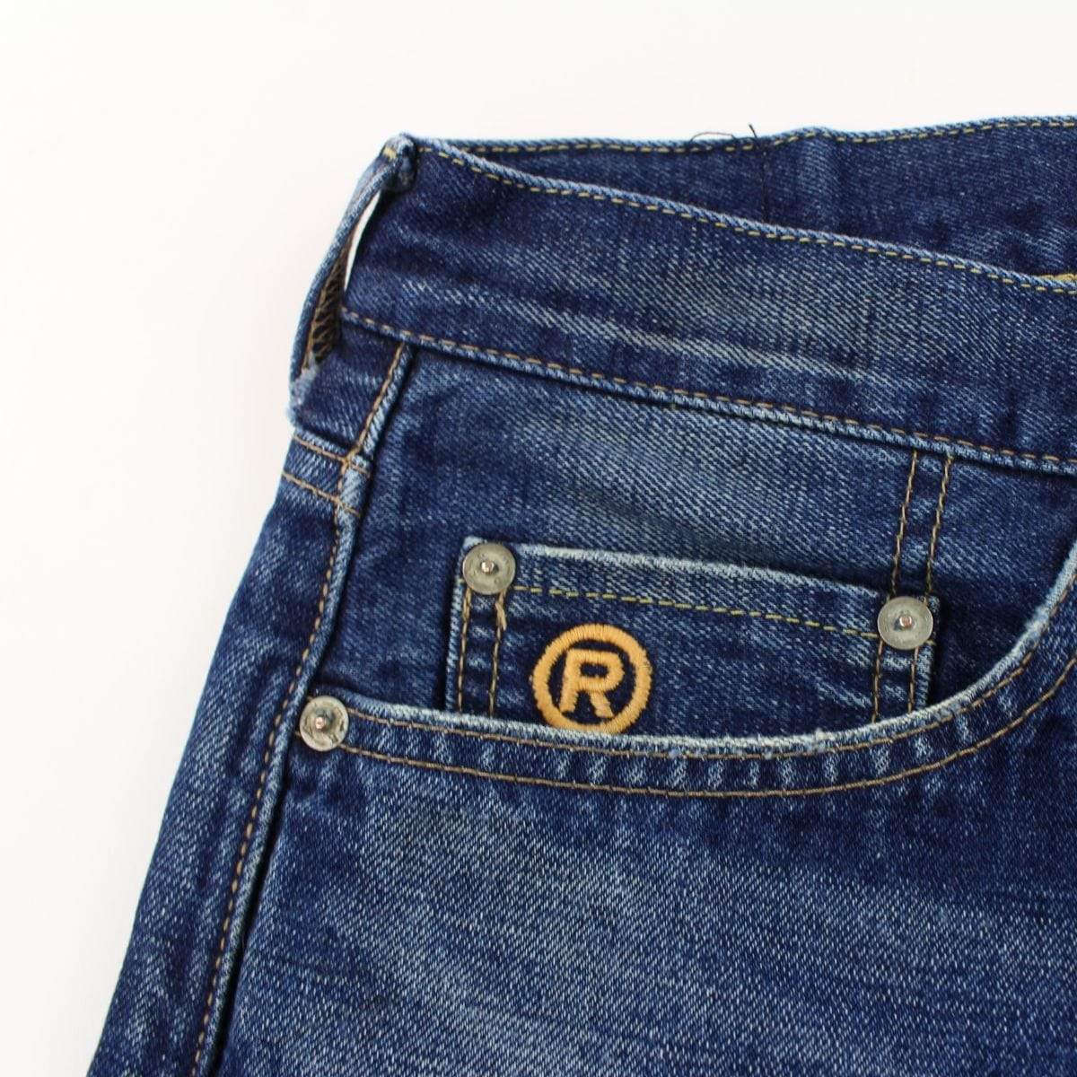 Bape Text Denim Jeans - SaruGeneral