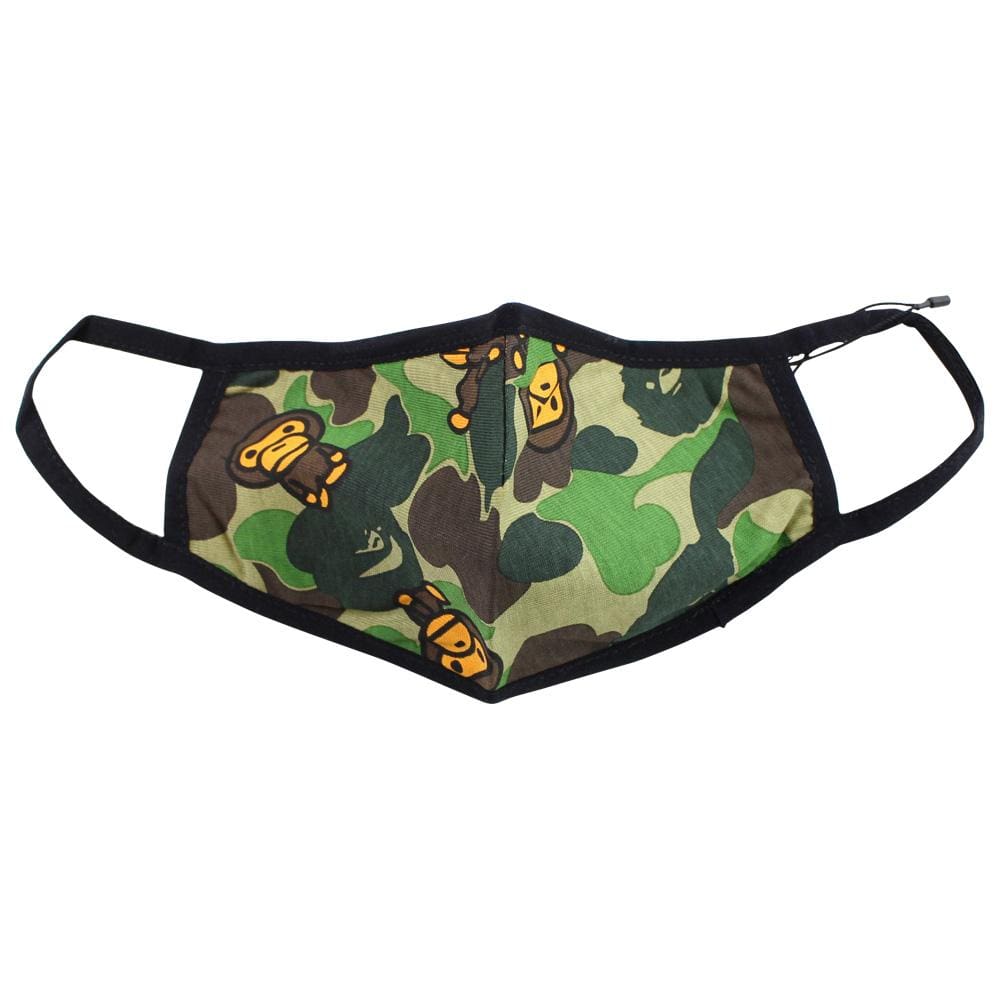 Bape baby Milo 1st Green Camo Facemask - SaruGeneral