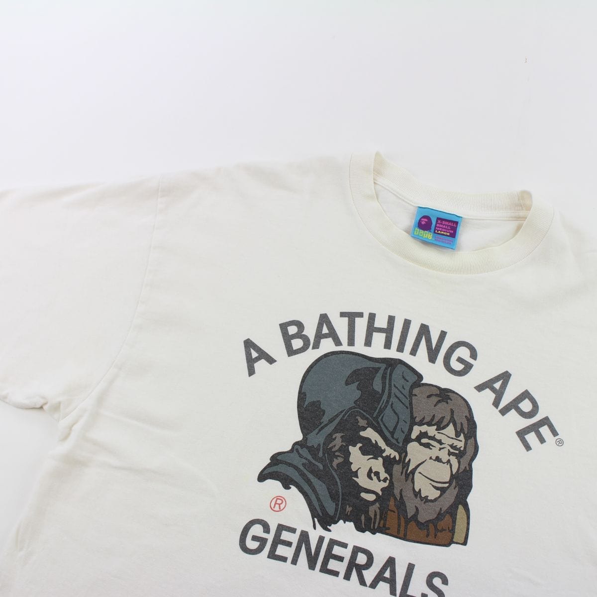 bape original generals tee white - SaruGeneral