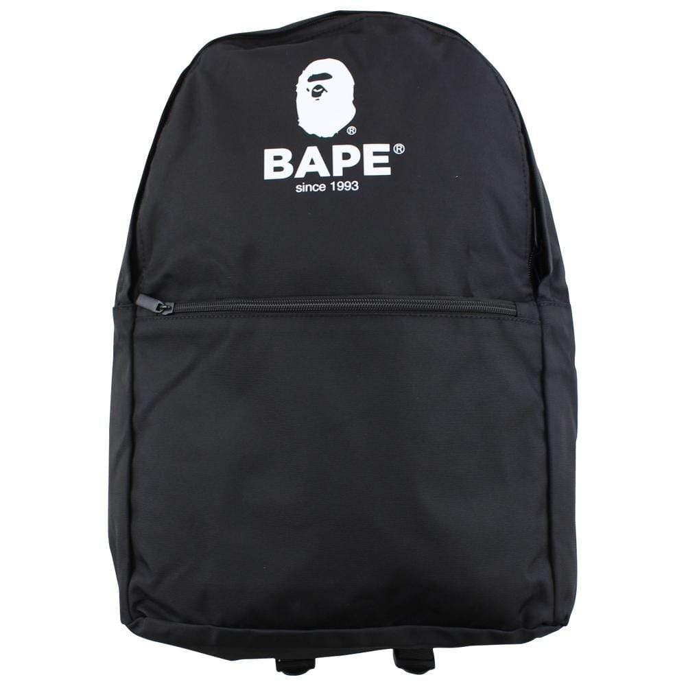 Bape Big Ape logo Backpack Black - SaruGeneral