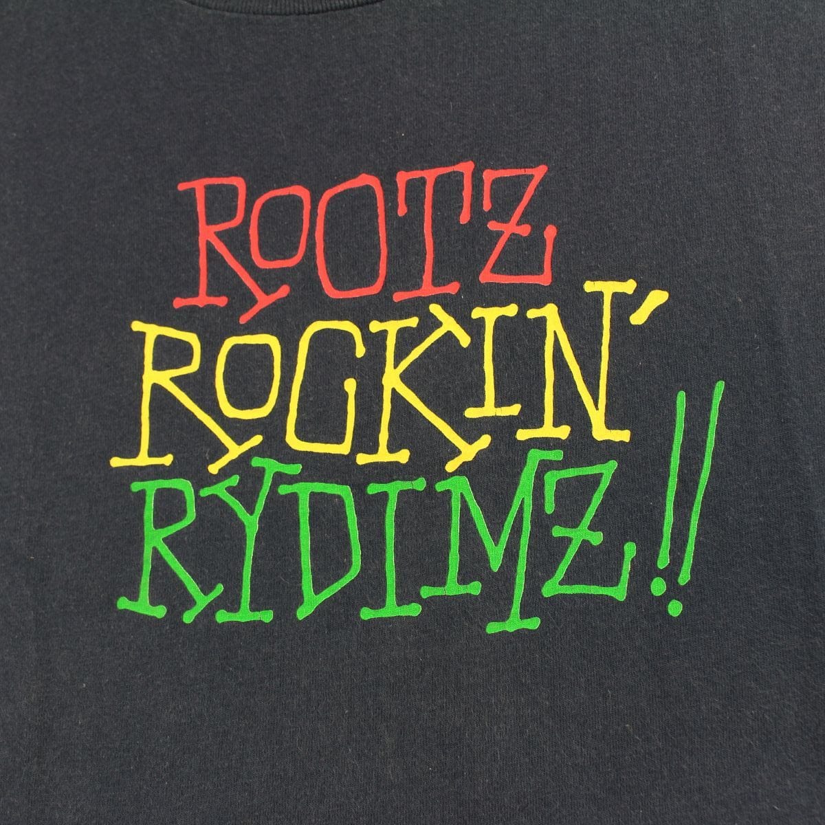 stussy rootz rockin rydimz tee black - SaruGeneral