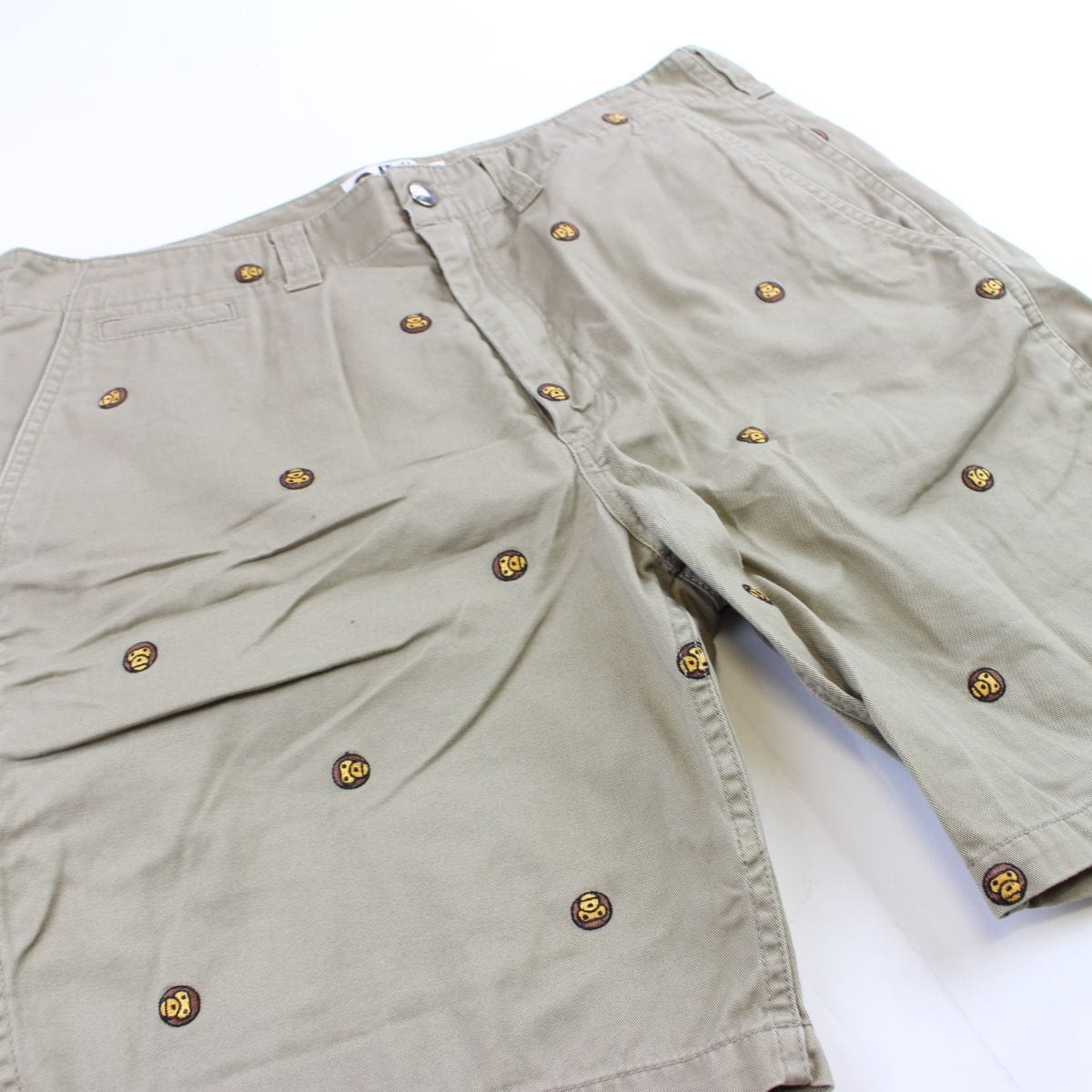 Bape Baby Milo Allover Shorts Tan - SaruGeneral