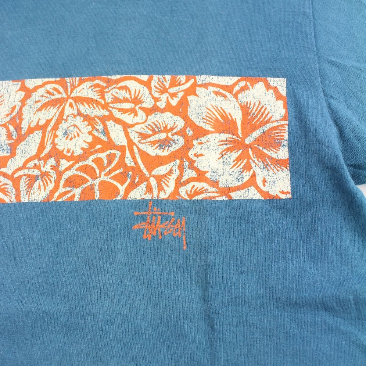 stussy flowers tee blue - SaruGeneral