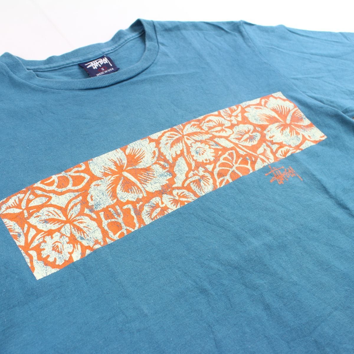 stussy flowers tee blue - SaruGeneral