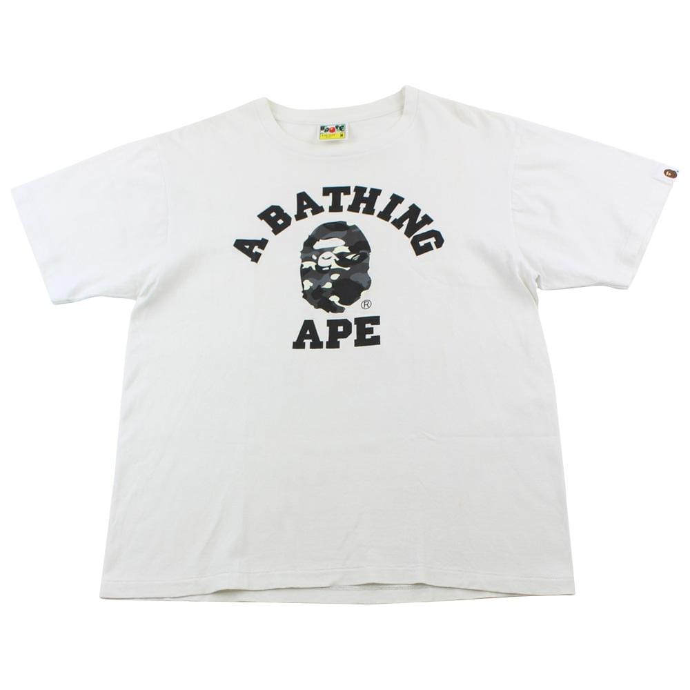 Bape City Camo College Logo Tee White - SaruGeneral