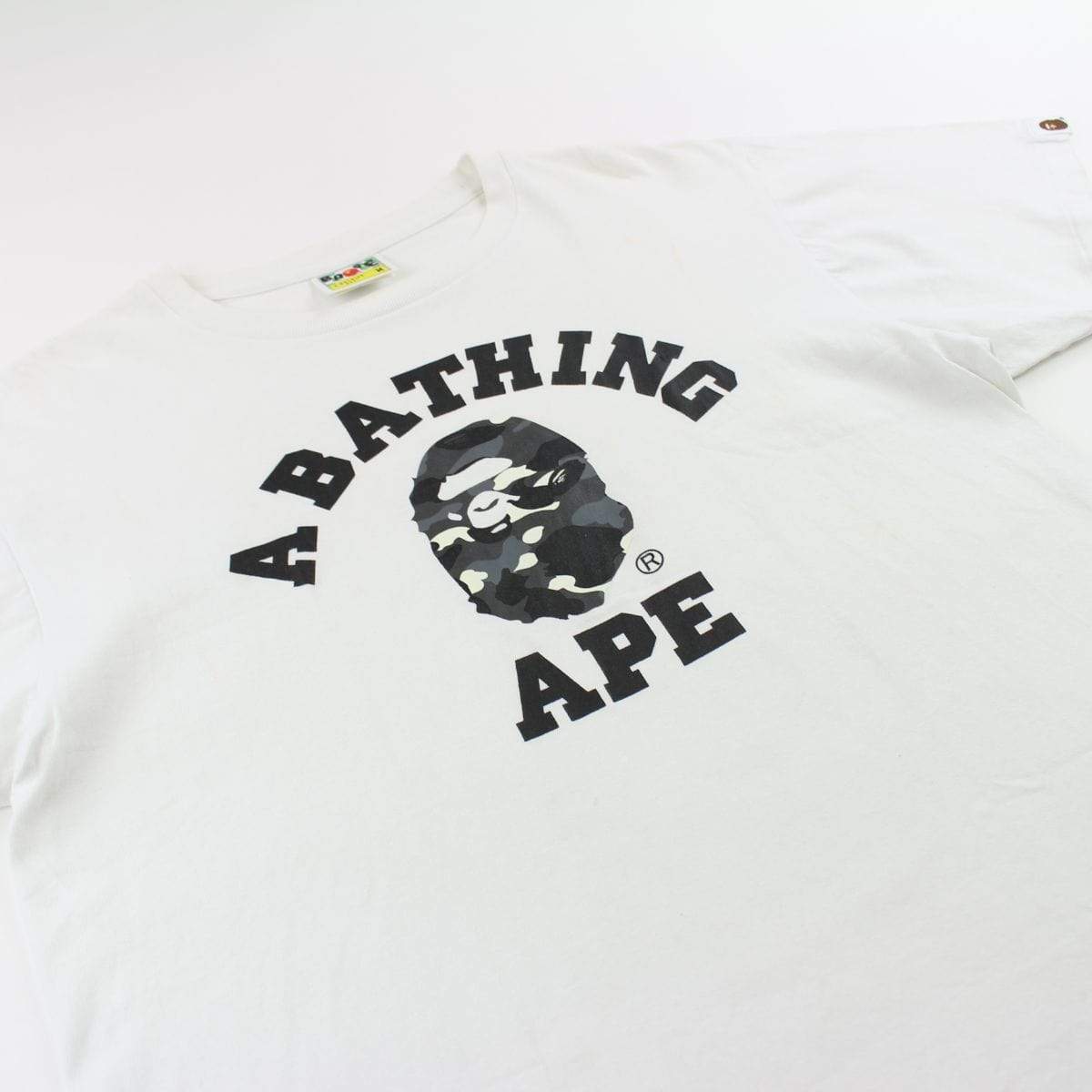 Bape City Camo College Logo Tee White - SaruGeneral