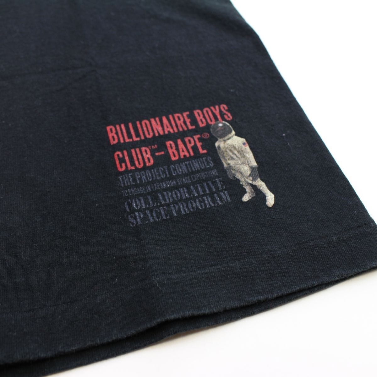 Bape x Billionare Boys Club Logo Tee Black - SaruGeneral