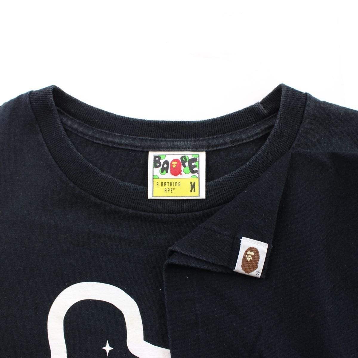 Bape x Billionare Boys Club Logo Tee Black - SaruGeneral