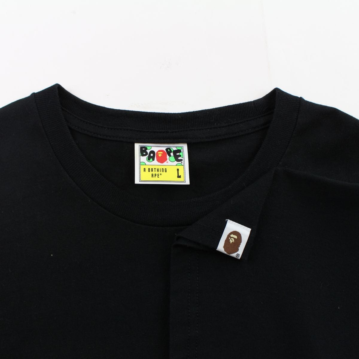 Bape Space Cadets Patches Logo Tee Black - SaruGeneral