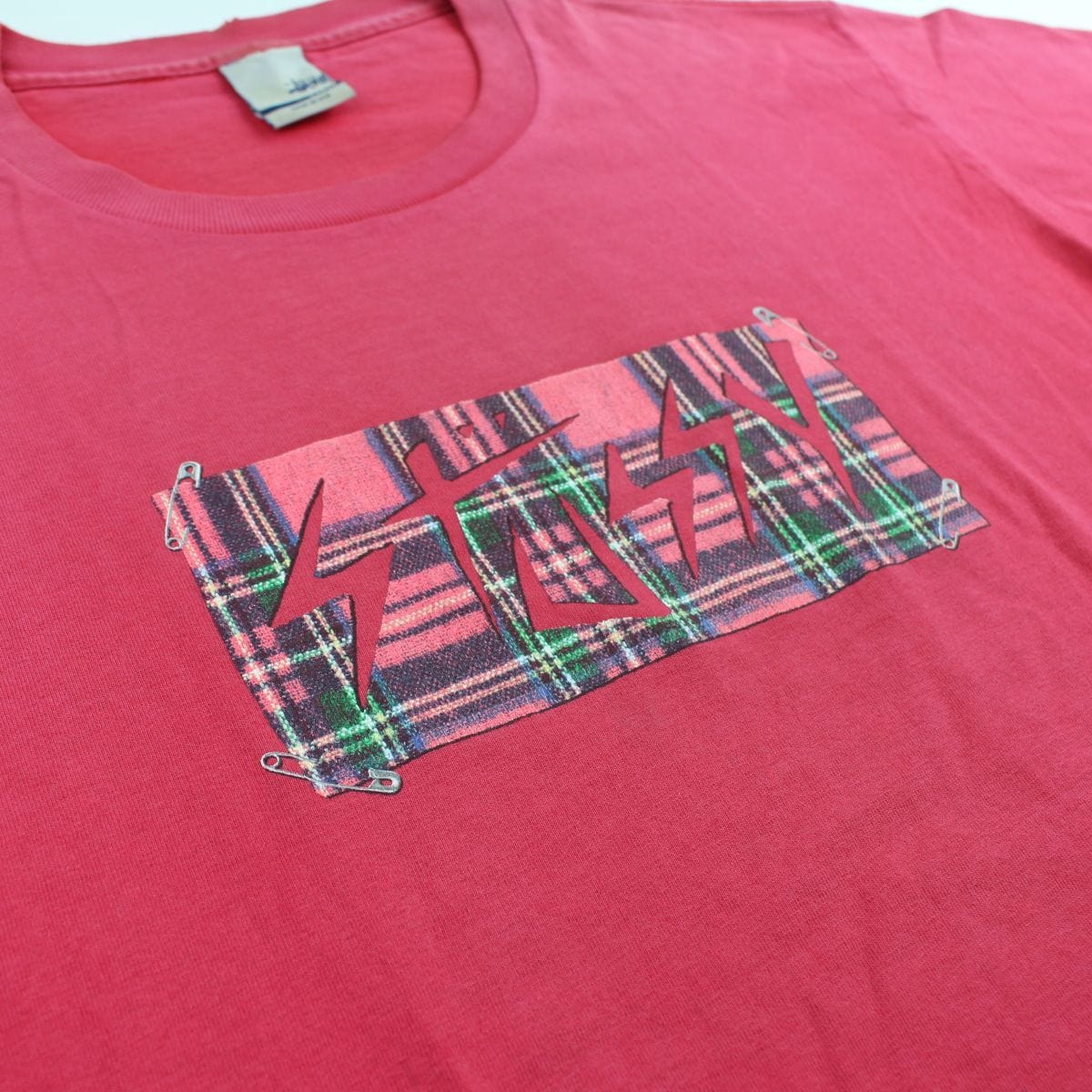 stussy tartan box tee red - SaruGeneral