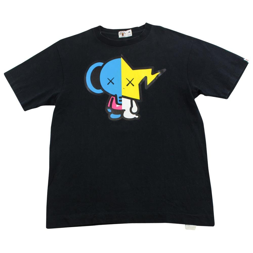 Bape x Kaws Elephant Figure Tee Black - SaruGeneral