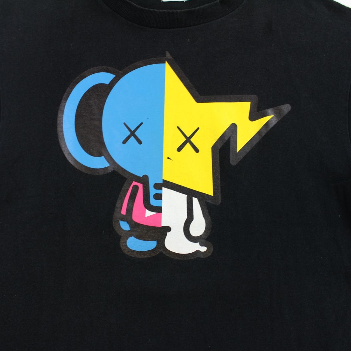 Bape x Kaws Elephant Figure Tee Black - SaruGeneral
