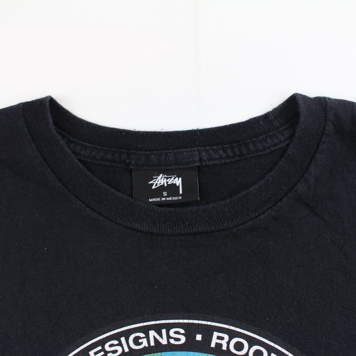 stussy roots tie dye circle tee black - SaruGeneral