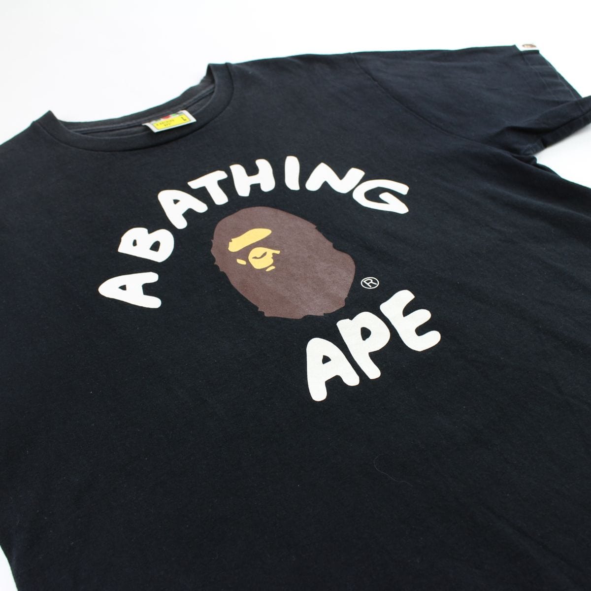 Bape x Keith Haring College Logo Tee Black - SaruGeneral
