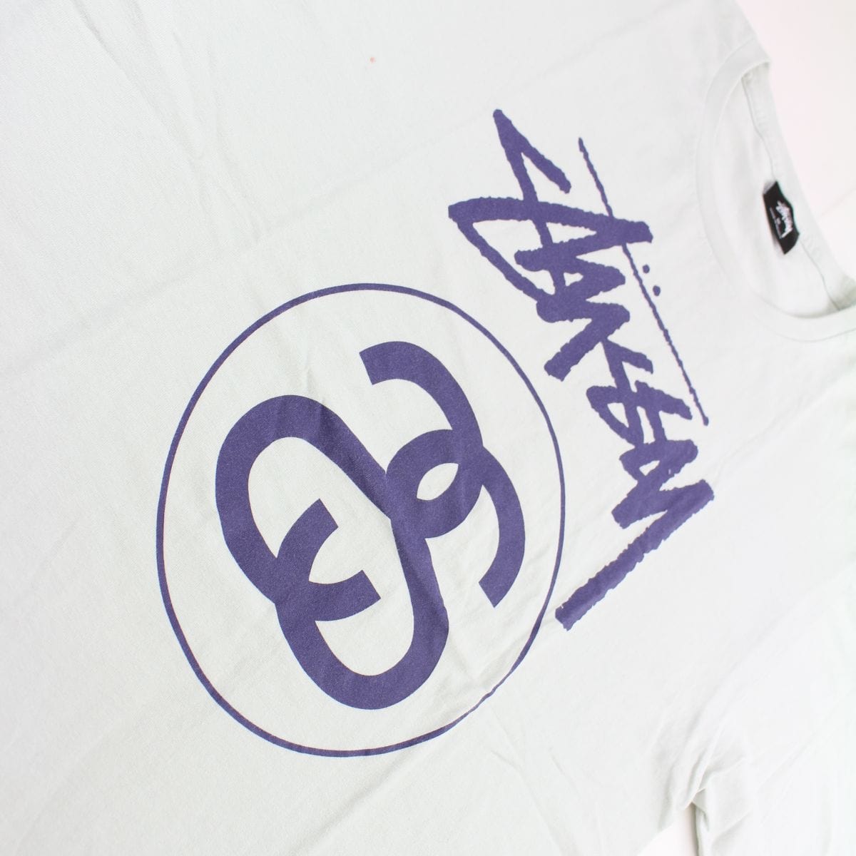 stussy double s logo tee white - SaruGeneral