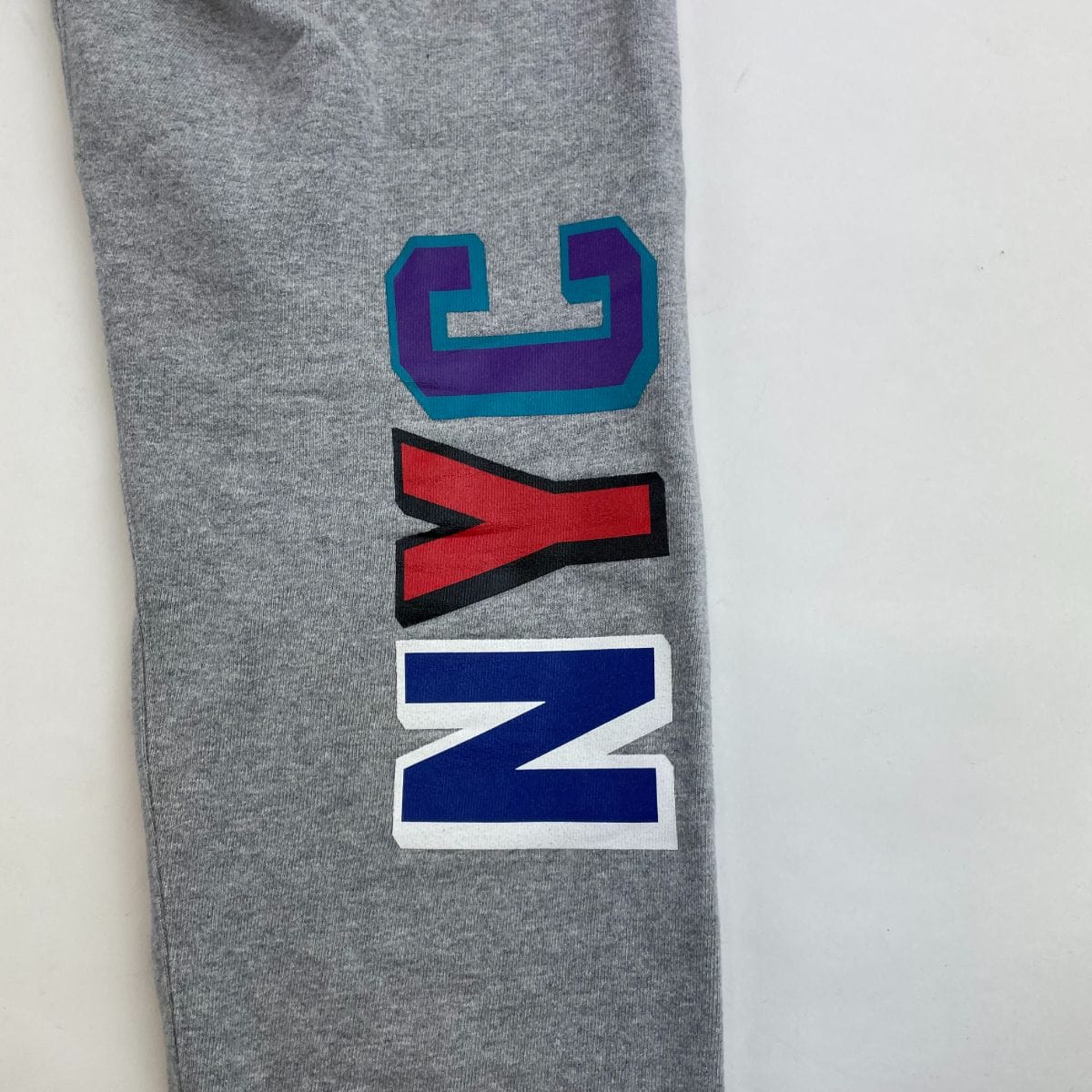 Bape NYC Ape Logo sweatpants Grey - SaruGeneral