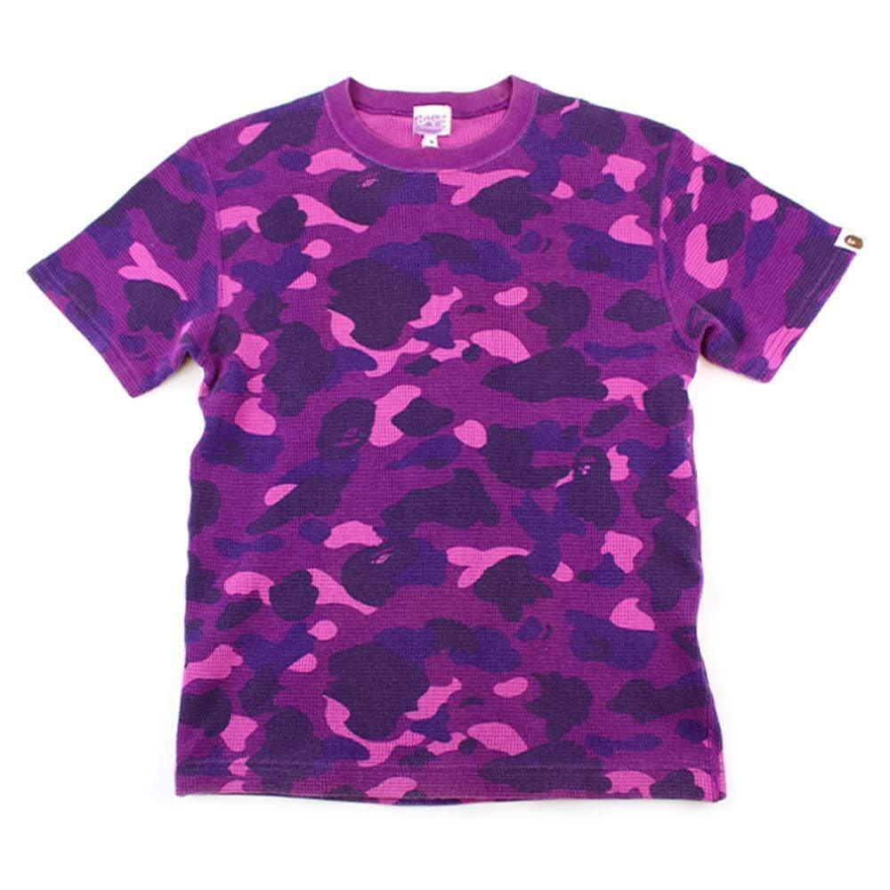 Bape Purple Camo waffle Tee - SaruGeneral