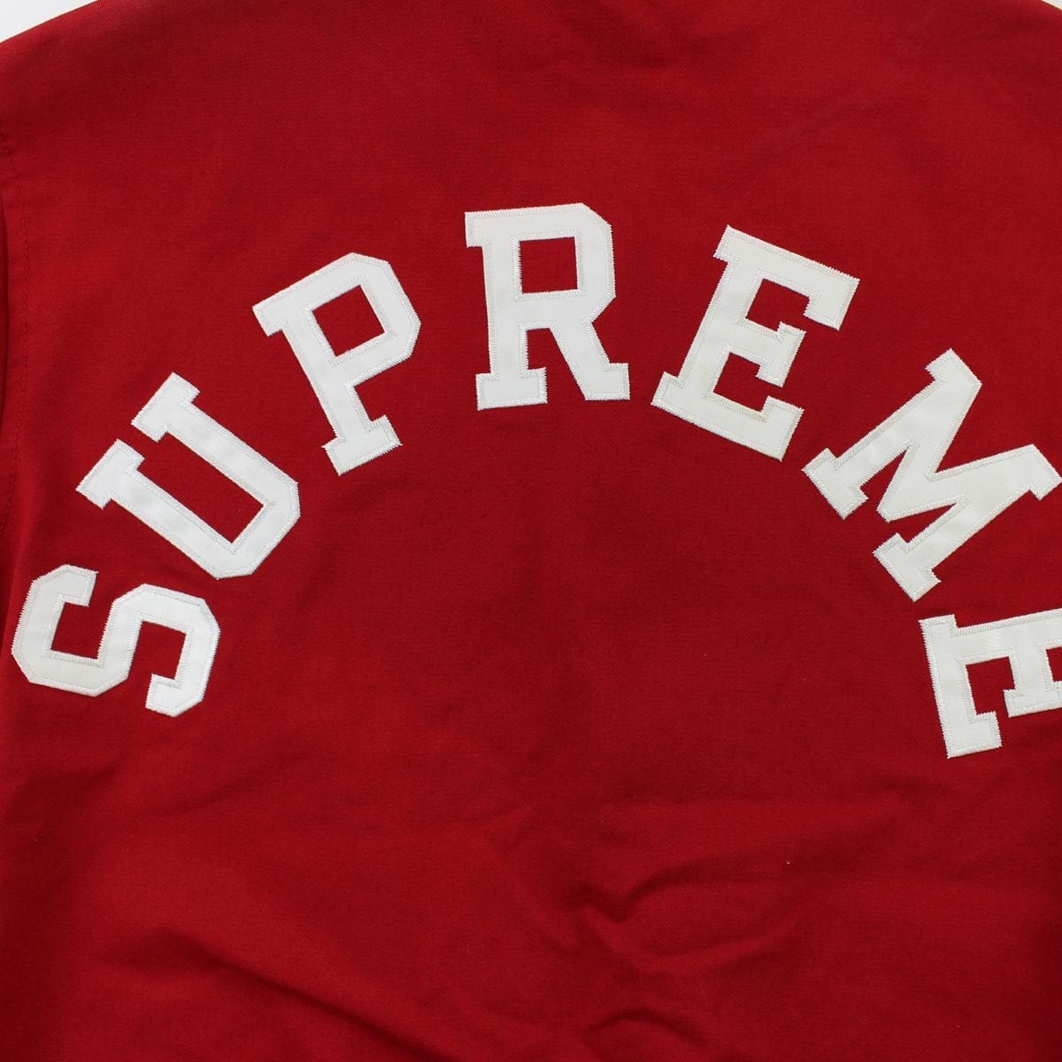 Supreme Bulldogs Varsity Jacket Red - SaruGeneral
