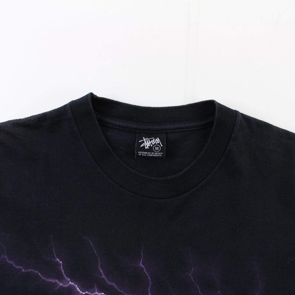Stussy Lightning Tee Black - SaruGeneral