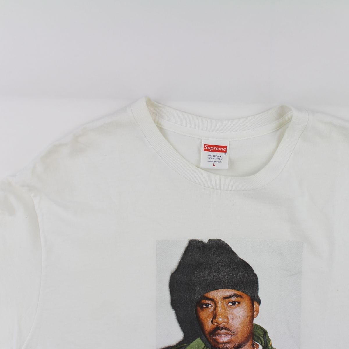 Supreme Nas Tee White - SaruGeneral