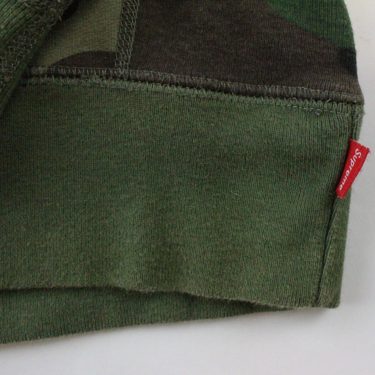 Supreme Red Box Logo Woodland Camo Crewneck 2015 - SaruGeneral
