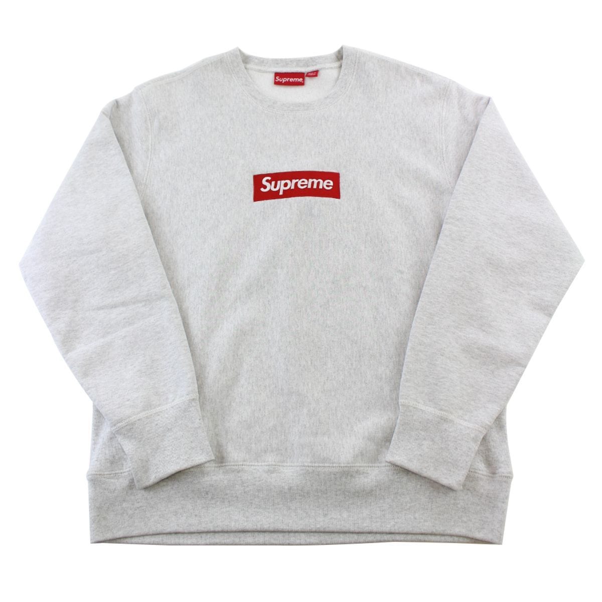 Supreme Red On Grey Box Crewneck - SaruGeneral