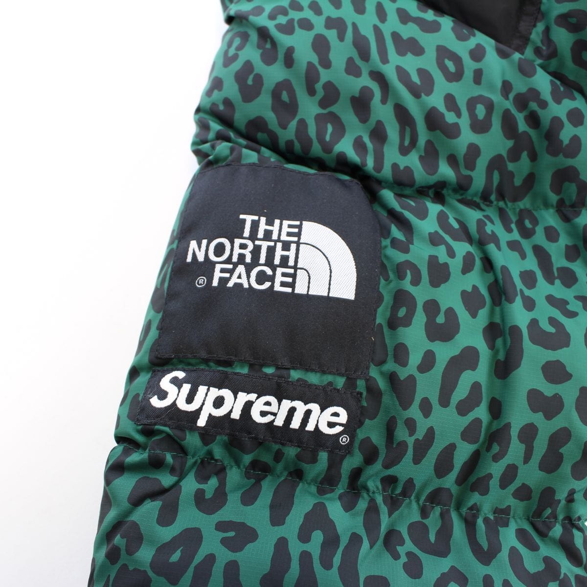 Supreme x TNF Green Leopard Nupste Jacket - SaruGeneral
