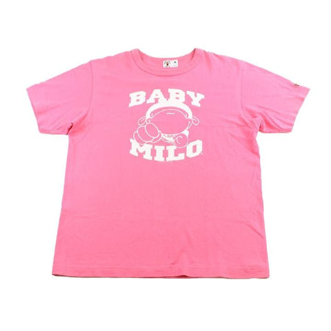 T-shirt Bape Baby Milo rose avec texte