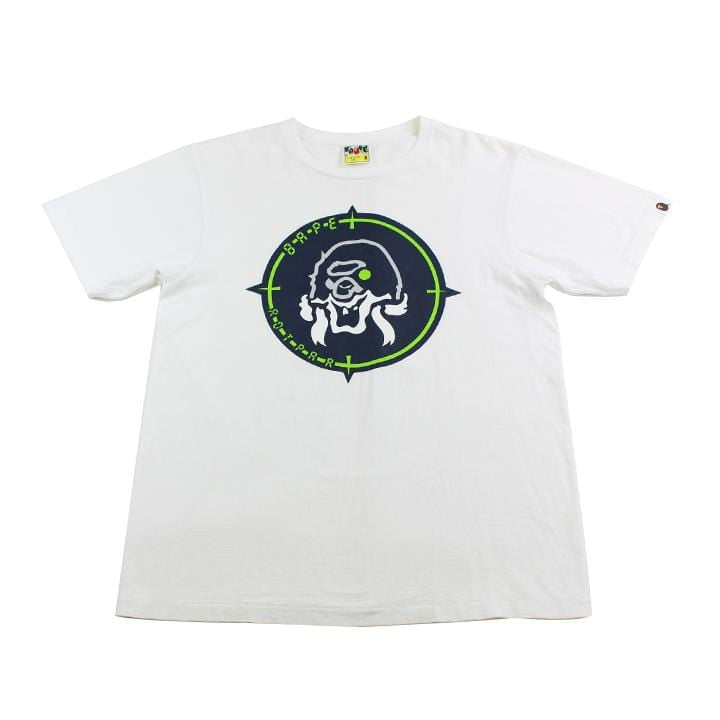 Bape green Target Tee White - SaruGeneral