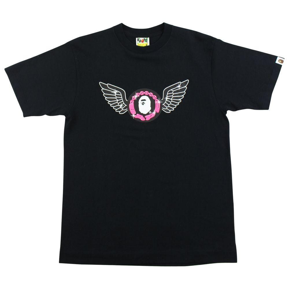 Bape Angel Wings Big Ape Tee Black - SARUUK