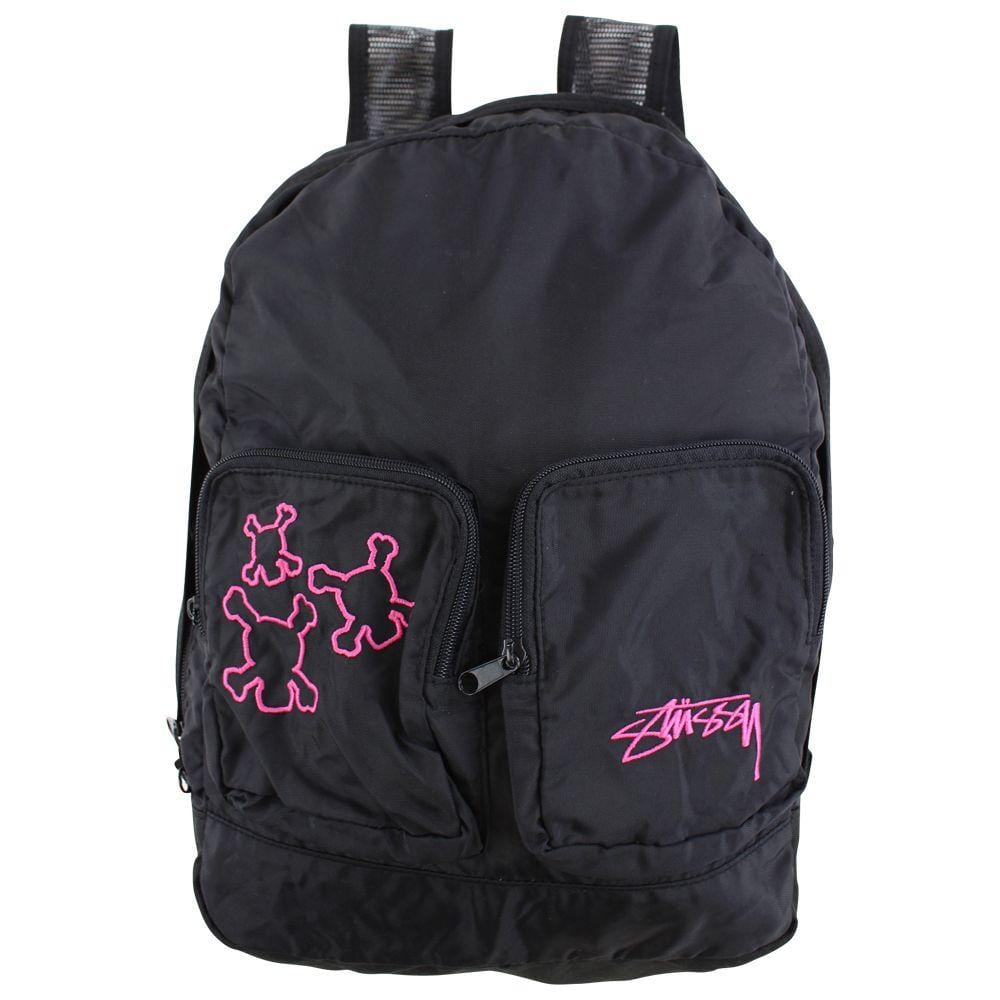 Stussy x Futura Purple Print Backpack + pouch set - SARUUK