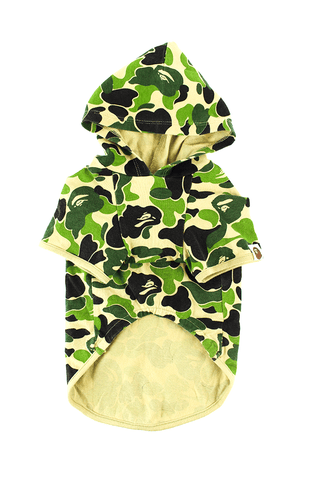 combinaison camouflage vert pour chien Bape ABC
