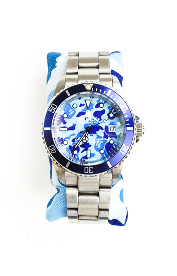 Bape Blue Camo Silver Bapex - SaruGeneral