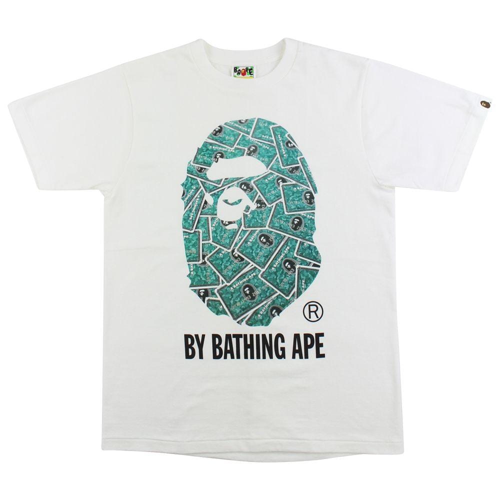 Bape members Credit Card Big Ape Tee White - SARUUK