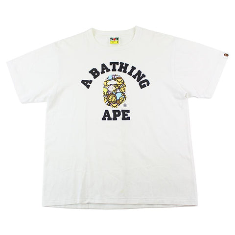T-shirt blanc avec logo Bape Baby Milo