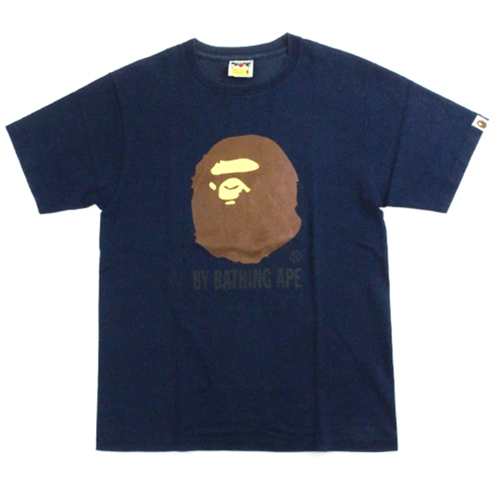 Bape Original Big Ape Logo Tee Navy - SaruGeneral