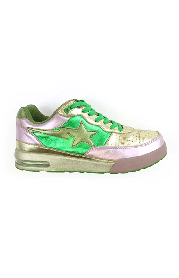 Bape x Pharell Green & Pink Roadsta - SaruGeneral