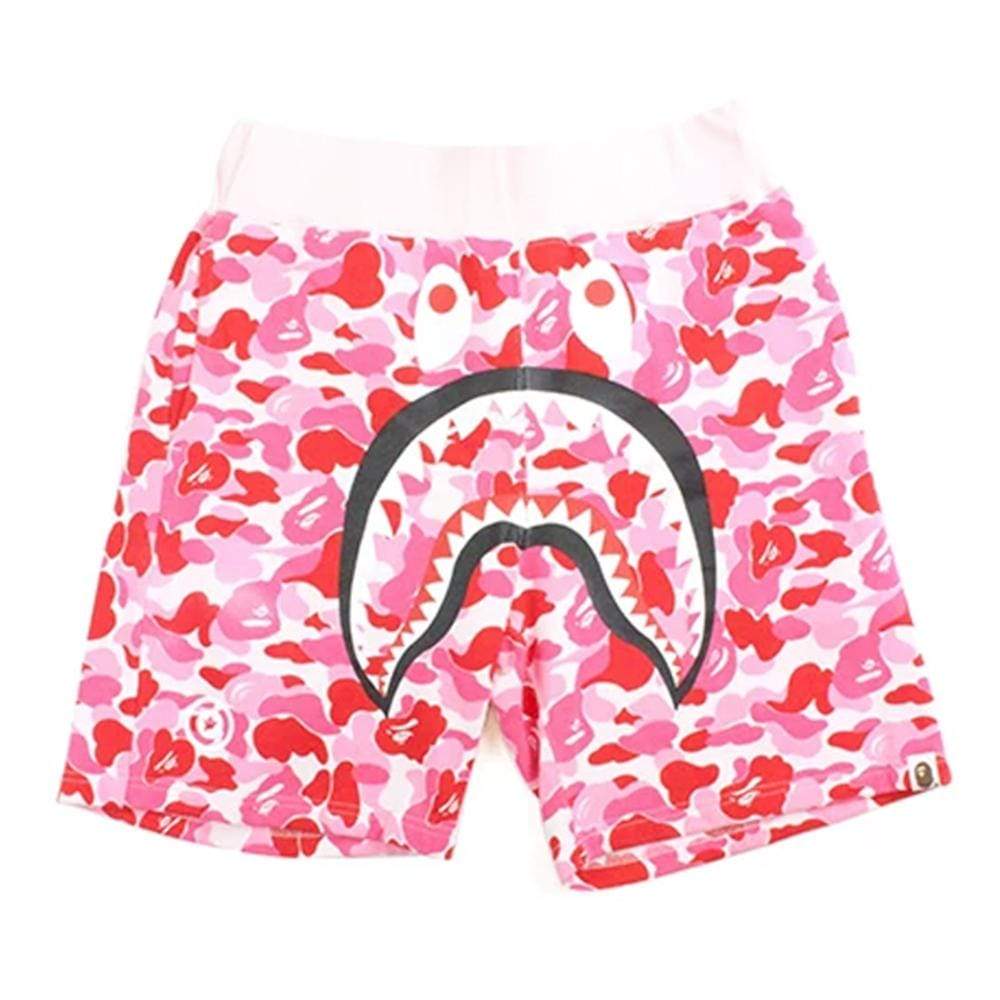 Bape Pink Camo Shark Shorts - SaruGeneral