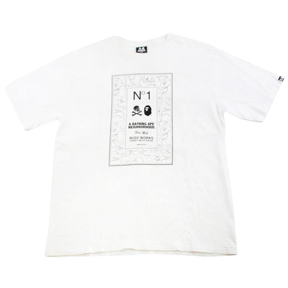 Bape x Neighborhood Box tee white - SaruGeneral